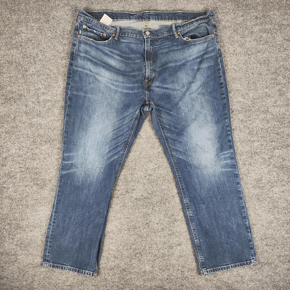 Levis 541 Jeans Mens 46x30 Blue Medium Wash Athletic Tapered Denim Pants